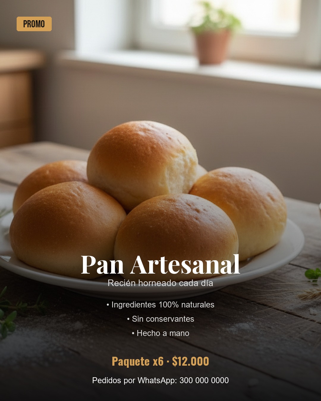 Ejemplo de infografía: Pan Artesanal
